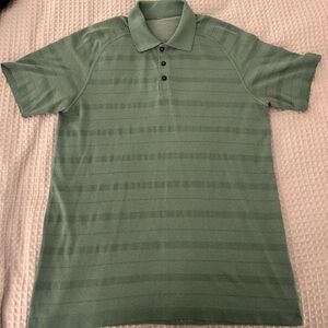 Lululemon Men's Green Polo Shirt